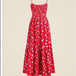 Floral Red Maxi Dress
